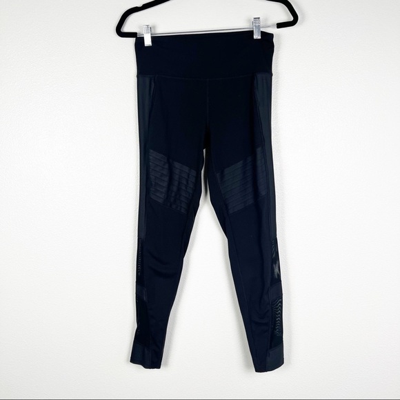 ATHLETA High‎ Waisted Mesh Insert Leggings Sz M - Picture 1 of 8